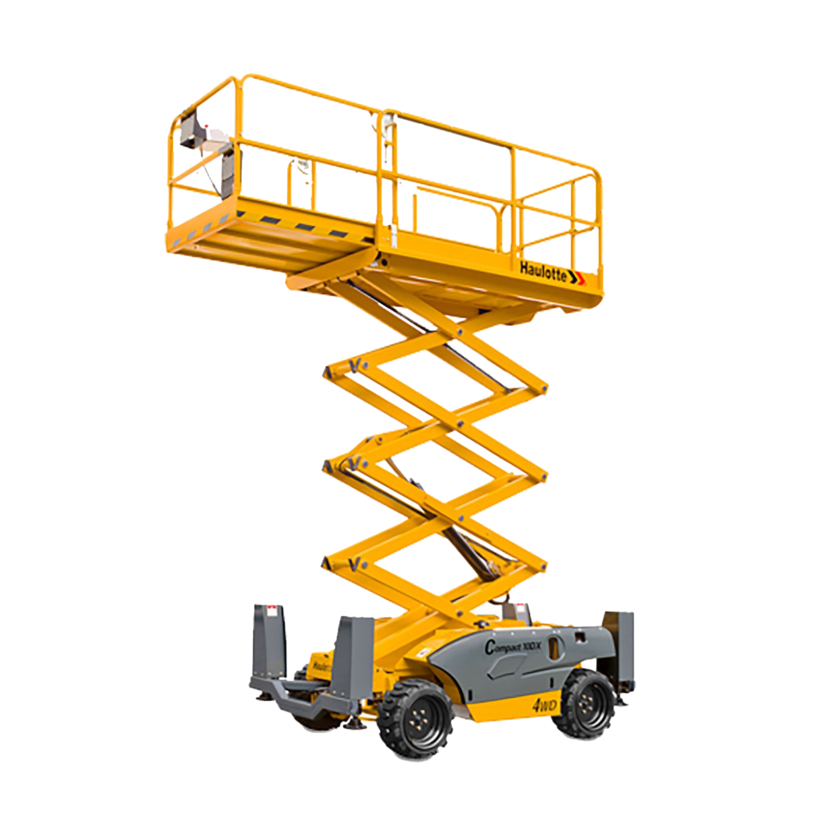 Plataforma de tijera diésel 4x4 para exteriores